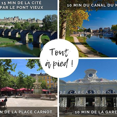 El Marty - Central - Climatisation - Parking Gratuit - Wifi Carcassonne Luaran gambar